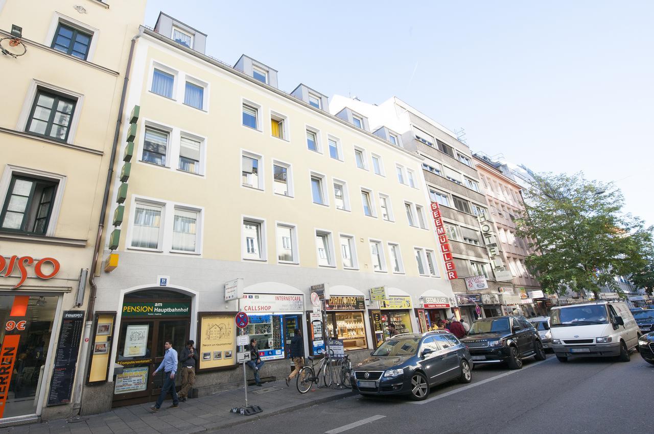 Hotel Pension Am Hauptbahnhof Munique Exterior foto